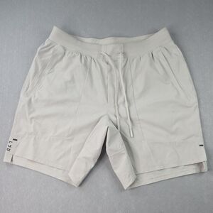 Lululemon License to Train Linerless Shorts 7" Men's Size Large Bone